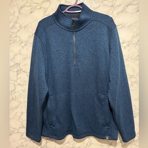 Alpine Design Men's Zip-Up Sweater in Blue
